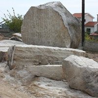 Pedra natural para muros de suporte